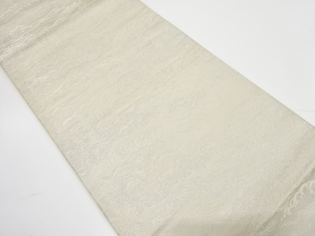 アンティーク　波模様織り出し袋帯（着用可）